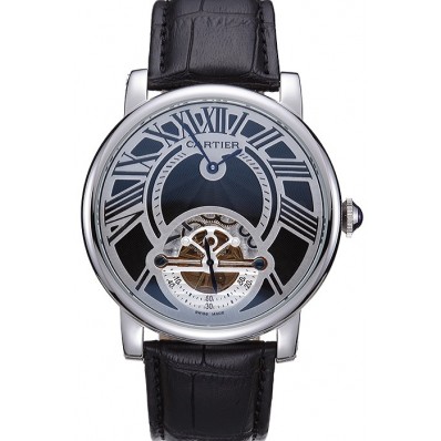 2016 Cartier Rotonde Flying Tourbillon Black Dial 621941