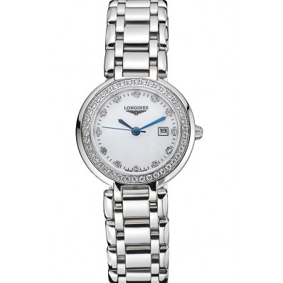 AAAAA Replica Longines PrimaLuna Stainless Steel Diamonds Case 622588