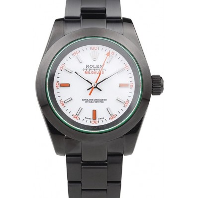 Copy Rolex Milgauss Pro-Hunter Tinted Green Saphire White Dial