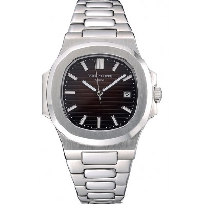 Fashion Patek Philippe Nautilus Brown Dial Stainless Steel Case 622721