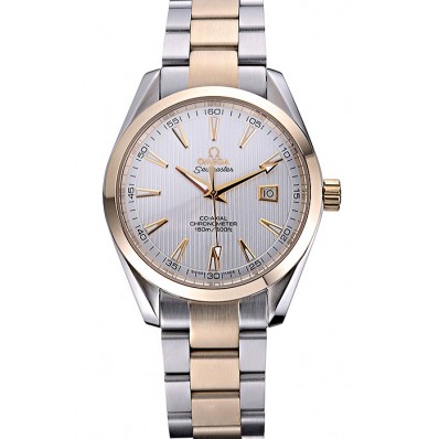 High Imitation Omega Seamaster White Dial Two Tone 622167
