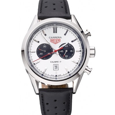 High Quality Tag Heuer Carrera Calibre 17 White Dial 622067