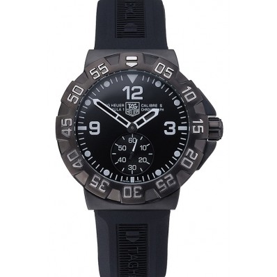 Hot Tag Heuer Formula One Grande Date Black Dial Rubber Bracelet 622275