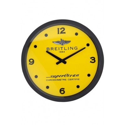 Imitation Breitling Superocean Wall Clock Black-Yellow 622464