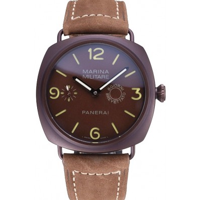 Imitation Panerai Luminor Marina Militare Purple Stainless Steel Bezel Khaki Bracelet 622320