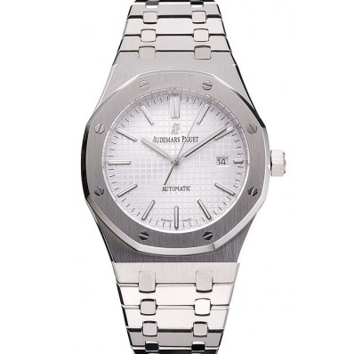 New Swiss Audemars Piguet Royal Oak White Dial Stainless Steel Case And Bracelet