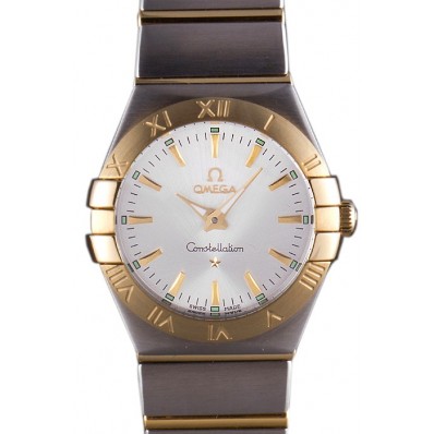 Omega Constellation White Dial Two Tone Band som90 621470