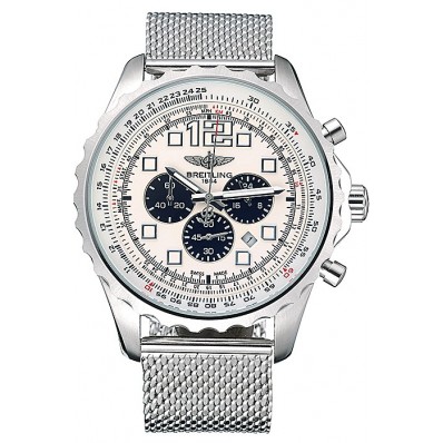 Replica Breitling Navitimer Stainless Steel Strap Beige Dial