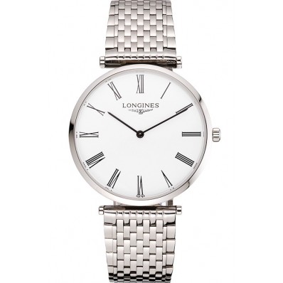 Replica Swiss Longines Grande Classique White Dial Roman Numerals Stainless Steel Case And Bracelet