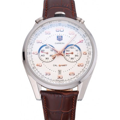 Tag Heuer Carrera Calibre 1887 Chronograph Brown Strap 622071