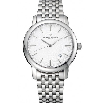 Vacheron Constantin Patrimony Silver Dial Stainless Steel Case And Bracelet 62290