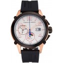 1:1 Porsche Design Indicator White Dial Gold Case Black Rubber Strap