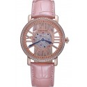 Best Cartier Rotonde Skeleton Flying Tourbillon Light Pink 621960