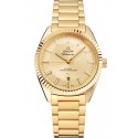 Best Omega Globemaster Gold Dial Gold Case And Bracelet