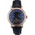 Breguet Classique Complications Rose Gold Case Black Leather Strap 80156