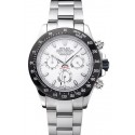 Copy Rolex Daytona Stainless Steel Black Enameled White Dial