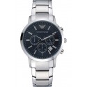 Emporio Armani Classic Chronograph Dark Blue Dial Stainless Steel Bracelet 622338