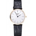 Fake Longines La Grande Classique White Dial Black Leather Strap Homme 622115