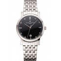 Fake Vacheron Constantin Fine Black Dial Stainless Steel Case And Bracelet