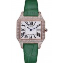 Hot Cartier Santos 100 Diamond Rose Gold Bezel 621912