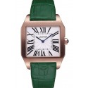 Imitation Designer Cartier Santos 100 Diamond Rose Gold Bezel 621933