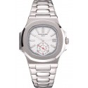 Imitation Patek Philippe Nautilus White Dial Stainless Steel Case And Bracelet