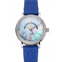 IWC Portofino Day And Night Pearl Dial Stainless Steel Case Blue Leather Strap