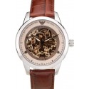 Knockoff Emporio Armani Meccanico Brown Leather Strap Open Dial 98249