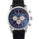Luxury Imitation Breitling Transocean Black Dial Black Rubber Strap Polished Stainless Steel Bezel