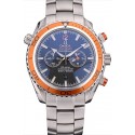 Omega Seamaster Planet Ocean Orange Tachymeter Black Dial Stainless Steel Strap 80241
