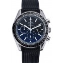 Omega Speedmaster Black Rubber Strap Black Dial 622042