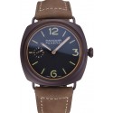 Panerai Radiomir Brown Stainless Steel Bezel Brown Leather Bracelet 622324