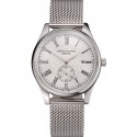 Patek Philippe Calatrava Small Seconds Silver Engraved Dial Stainless Steel Case And Bracelet