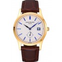 Patek Philippe Calatrava White Dial Gold Case Brown Leather Strap 622844