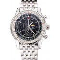Replica Breitling Navitimer World Black Dial Stainless Steel Bracelet 622512