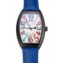 Replica Franck Muller Casablanca Blue Croco Leather Band 621643