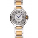 Replica Swiss Cartier Ballon Bleu 40 MM Diamond Dial Gold And Staineless Steel Bracelet 1453889