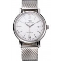 Swiss IWC Portofino Stainless Steel Case White Dial Steel Bracelet 622670