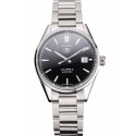 Swiss Tag Heuer Carrera Calibre 5 Black Dial Stainless Steel Case And Bracelet