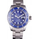 Top Rolex Submariner Stainless Steel Link Bracelet Blue Dial 621687