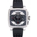 Top Tag Heuer Monaco Black-Green Perforated Leather Strap Black Dial 80308