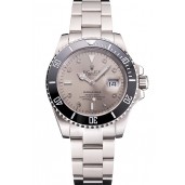 Best Imitation Swiss Rolex Submariner Silver Dial Diamond Markings Black Bezel Stainless Steel Case And Bracelet
