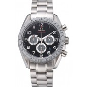 Best Quality Omega Speedmaster Limited Edition 1957 Black Dial Stainless Steel Bracelet 622523