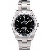 Best Rolex Swiss Explorer Stainless Steel Bezel Black Dial 42002