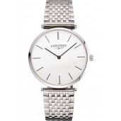 Best Swiss Longines Grande Classique White Dial Stainless Steel Case And Bracelet