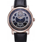 Cartier Rotonde Flying Tourbillon Black Dial 621944