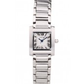 Cartier Tank Francaise 20mm White Dial Stainless Steel Case And Bracelet