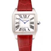 Fake Designer Cartier Santos 100 Polished Stainless Steel Bezel 621935