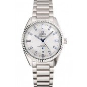 Fake Omega Globemaster Silver Dial Blue Hands Stainless Steel Case And Bracelet