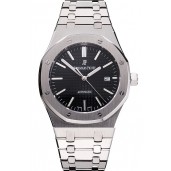Fashion Swiss Audemars Piguet Royal Oak Black Dial Stainless Steel Case And Bracelet